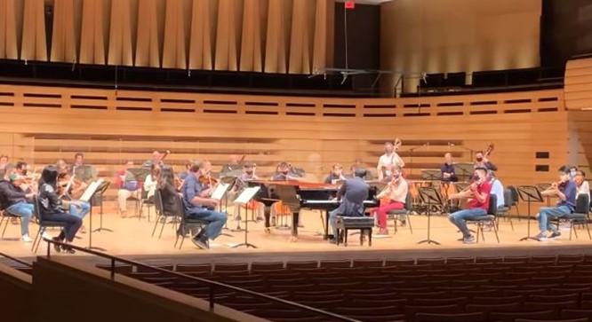 Emperor Concerto’s Adagio un poco mosso in rehearsal