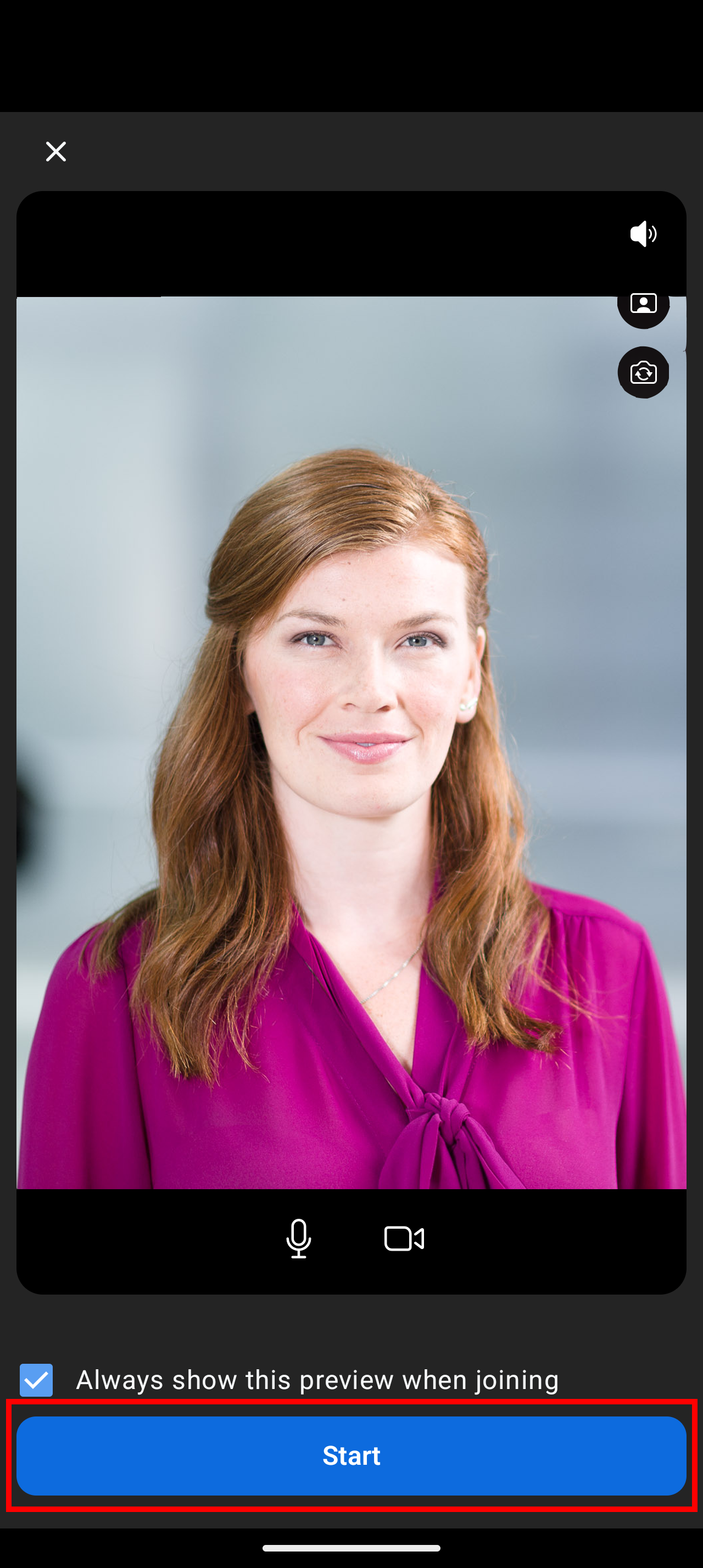 Screenshot highlighting the video preview and the 