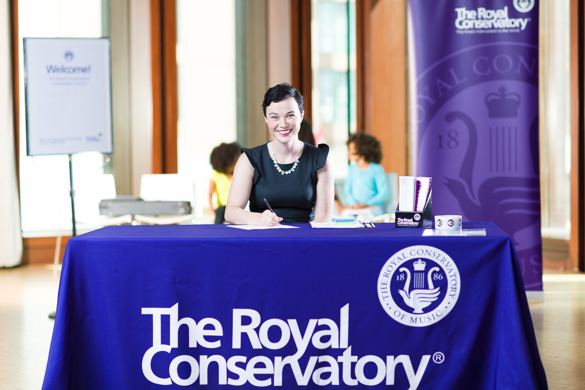 RCM teacher at an event
