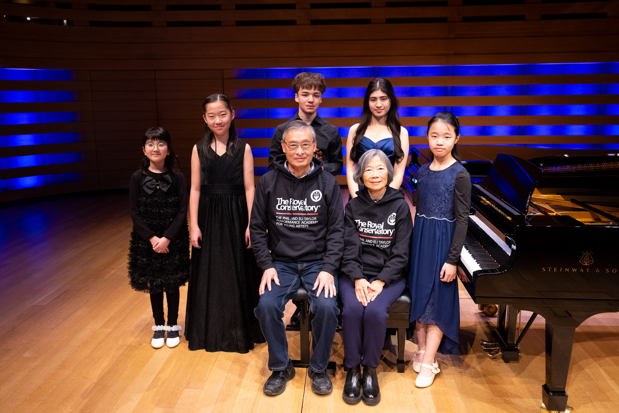 Bernard with Taylor Academy students