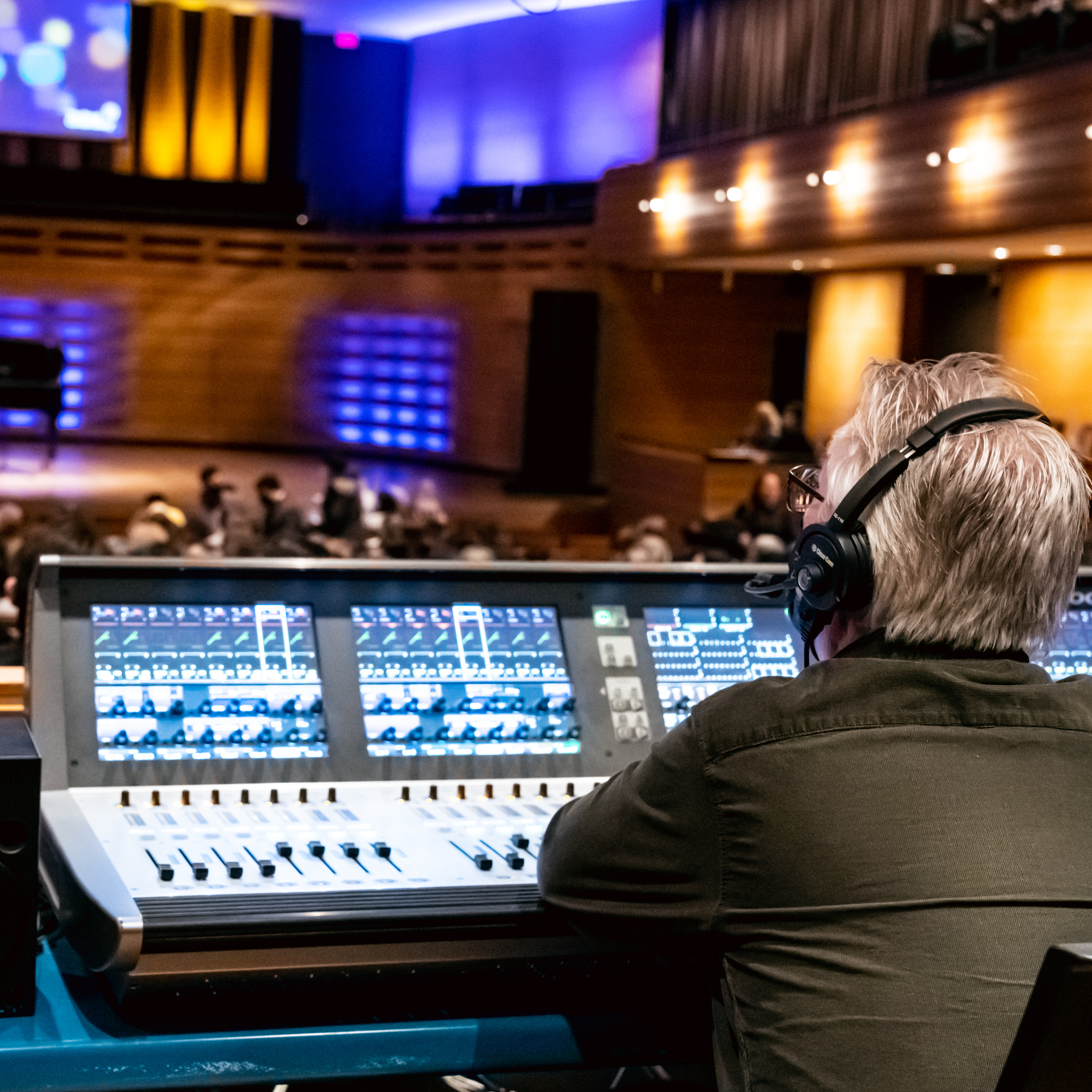Sound board in Koerner Hall